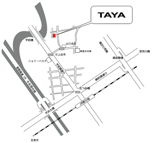 タヤの地図